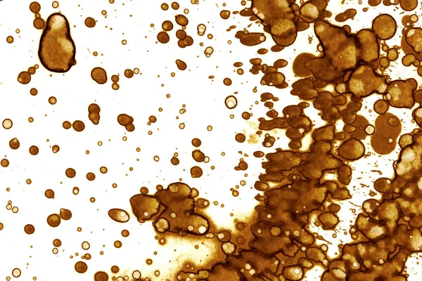 Koffie Vlek Textuur Abstracte Plekken Psychologische Beelden Abstracte Bellen — Stockfoto