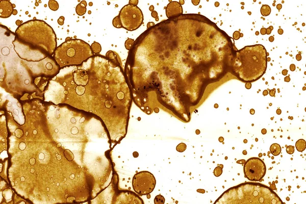 Kahve lekesi dokusu. Soyut noktalar. Psikolojik resimler. Soyut baloncuklar.