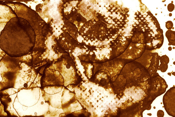Текстура пятна кофе. Абстрактные точки. Психологические фотографии. Абстрактные пузыри.