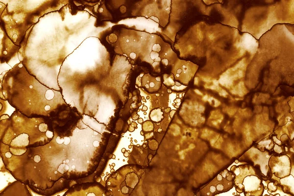 Kahve lekesi dokusu. Soyut noktalar. Psikolojik resimler. Soyut baloncuklar.