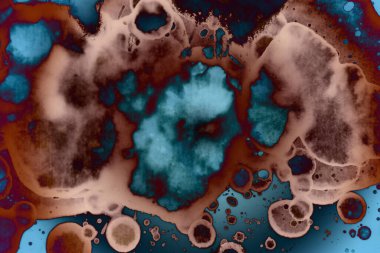 Soyut sanat. Renkli doku ve arka plan. Mürekkep alkolü. Yeni ortam