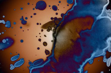 Soyut sanat. Renkli doku ve arka plan. Mürekkep alkolü. Yeni ortam