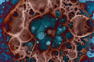 Soyut sanat. Renkli doku ve arka plan. Mürekkep alkolü. Yeni ortam