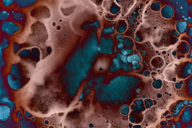 Soyut sanat. Renkli doku ve arka plan. Mürekkep alkolü. Yeni ortam