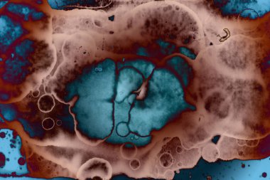 Soyut sanat. Renkli doku ve arka plan. Mürekkep alkolü. Yeni ortam