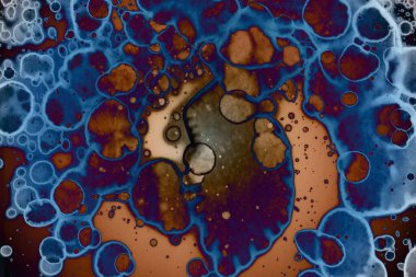 Soyut sanat. Renkli doku ve arka plan. Mürekkep alkolü. Yeni ortam