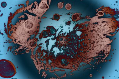 Soyut sanat. Renkli doku ve arka plan. Mürekkep alkolü. Yeni ortam