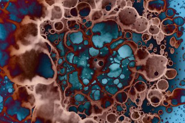 Soyut sanat. Renkli doku ve arka plan. Mürekkep alkolü. Yeni ortam