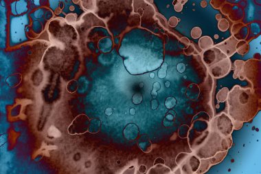 Soyut sanat. Renkli doku ve arka plan. Mürekkep alkolü. Yeni ortam