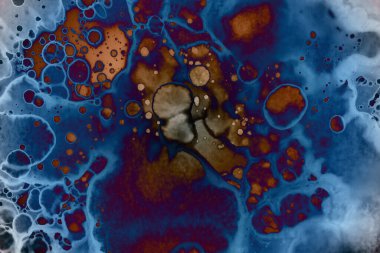 Soyut sanat. Renkli doku ve arka plan. Mürekkep alkolü. Yeni ortam