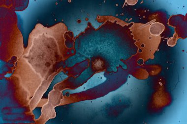 Soyut sanat. Renkli doku ve arka plan. Mürekkep alkolü. Yeni ortam