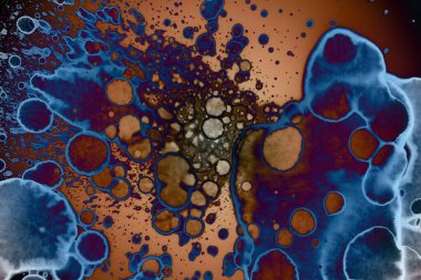 Soyut sanat. Renkli doku ve arka plan. Mürekkep alkolü. Yeni ortam