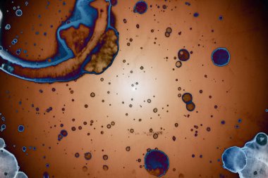 Soyut sanat. Renkli doku ve arka plan. Mürekkep alkolü. Yeni ortam