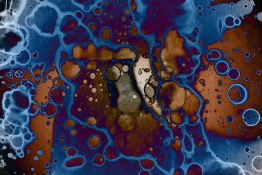 Soyut sanat. Renkli doku ve arka plan. Mürekkep alkolü. Yeni ortam