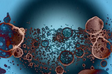 Soyut sanat. Renkli doku ve arka plan. Mürekkep alkolü. Yeni ortam