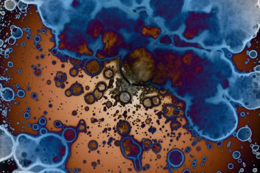 Soyut sanat. Renkli doku ve arka plan. Mürekkep alkolü. Yeni ortam