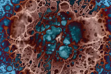 Soyut sanat. Renkli doku ve arka plan. Mürekkep alkolü. Yeni ortam