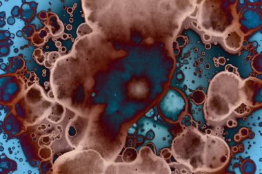 Soyut sanat. Renkli doku ve arka plan. Mürekkep alkolü. Yeni ortam