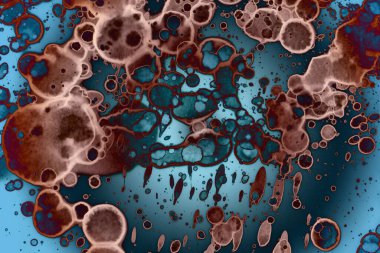 Soyut sanat. Renkli doku ve arka plan. Mürekkep alkolü. Yeni ortam