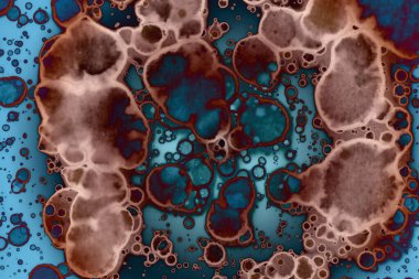 Soyut sanat. Renkli doku ve arka plan. Mürekkep alkolü. Yeni ortam