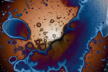 Soyut sanat. Renkli doku ve arka plan. Mürekkep alkolü. Yeni ortam