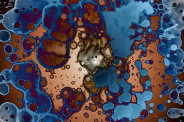 Soyut sanat. Renkli doku ve arka plan. Mürekkep alkolü. Yeni ortam