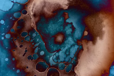 Soyut sanat. Renkli doku ve arka plan. Mürekkep alkolü. Yeni ortam