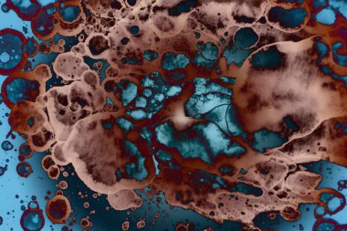 Soyut sanat. Renkli doku ve arka plan. Mürekkep alkolü. Yeni ortam