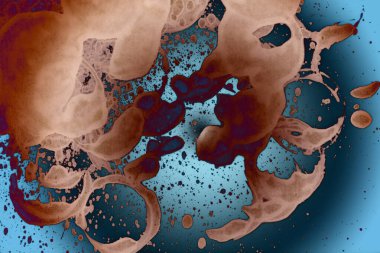 Soyut sanat. Renkli doku ve arka plan. Mürekkep alkolü. Yeni ortam