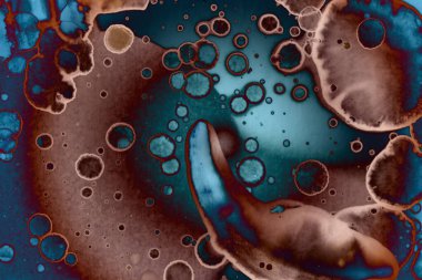 Soyut sanat. Renkli doku ve arka plan. Mürekkep alkolü. Yeni ortam