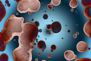 Soyut sanat. Renkli doku ve arka plan. Mürekkep alkolü. Yeni ortam