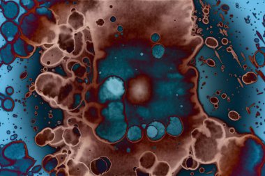 Soyut sanat. Renkli doku ve arka plan. Mürekkep alkolü. Yeni ortam