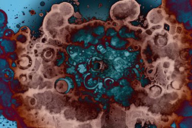 Soyut sanat. Renkli doku ve arka plan. Mürekkep alkolü. Yeni ortam