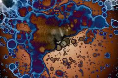 Soyut sanat. Renkli doku ve arka plan. Mürekkep alkolü. Yeni ortam