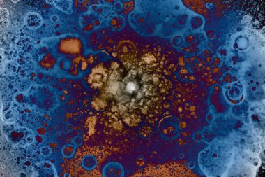 Soyut sanat. Renkli doku ve arka plan. Mürekkep alkolü. Yeni ortam