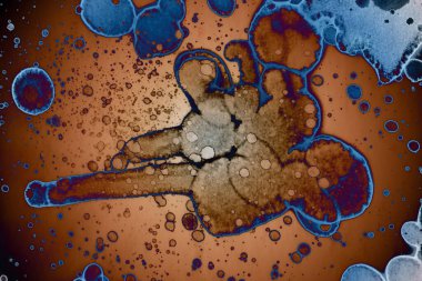 Soyut sanat. Renkli doku ve arka plan. Mürekkep alkolü. Yeni ortam