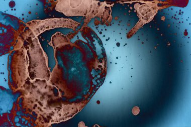 Soyut sanat. Renkli doku ve arka plan. Mürekkep alkolü. Yeni ortam