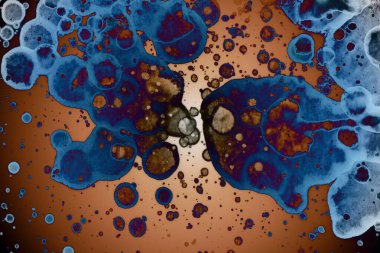 Soyut sanat. Renkli doku ve arka plan. Mürekkep alkolü. Yeni ortam