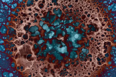 Soyut sanat. Renkli doku ve arka plan. Mürekkep alkolü. Yeni ortam