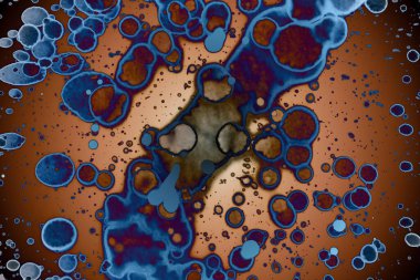 Soyut sanat. Renkli doku ve arka plan. Mürekkep alkolü. Yeni ortam