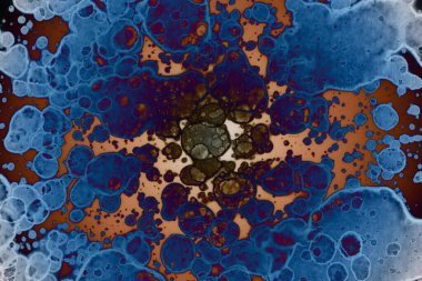 Soyut sanat. Renkli doku ve arka plan. Mürekkep alkolü. Yeni ortam