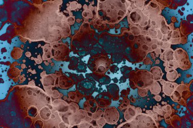 Soyut sanat. Renkli doku ve arka plan. Mürekkep alkolü. Yeni ortam