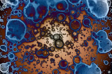 Soyut sanat. Renkli doku ve arka plan. Mürekkep alkolü. Yeni ortam