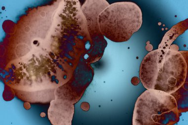 Soyut sanat. Renkli doku ve arka plan. Mürekkep alkolü. Yeni ortam