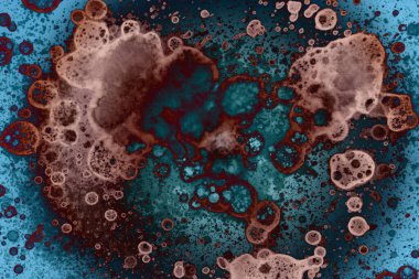 Soyut sanat. Renkli doku ve arka plan. Mürekkep alkolü. Yeni ortam