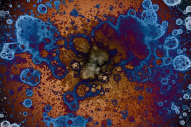 Soyut sanat. Renkli doku ve arka plan. Mürekkep alkolü. Yeni ortam