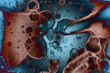 Soyut sanat. Renkli doku ve arka plan. Mürekkep alkolü. Yeni ortam