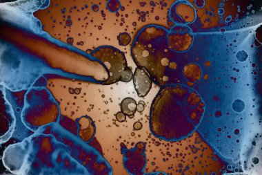 Soyut sanat. Renkli doku ve arka plan. Mürekkep alkolü. Yeni ortam