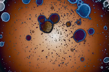 Soyut sanat. Renkli doku ve arka plan. Mürekkep alkolü. Yeni ortam