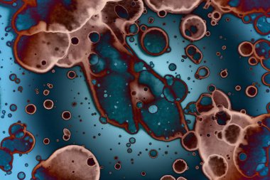 Soyut sanat. Renkli doku ve arka plan. Mürekkep alkolü. Yeni ortam